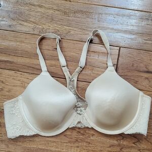 Maidenform Cream T-Shirt Bra with Lace Detail